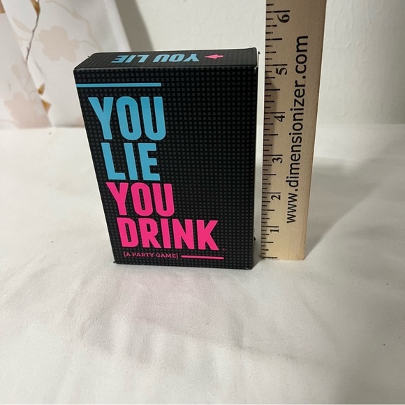 You Lie You Drink - The Drinking Game for People Who Can't Lie [A Party Game] - Picture 2 of 4